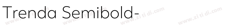 Trenda Semibold字体转换